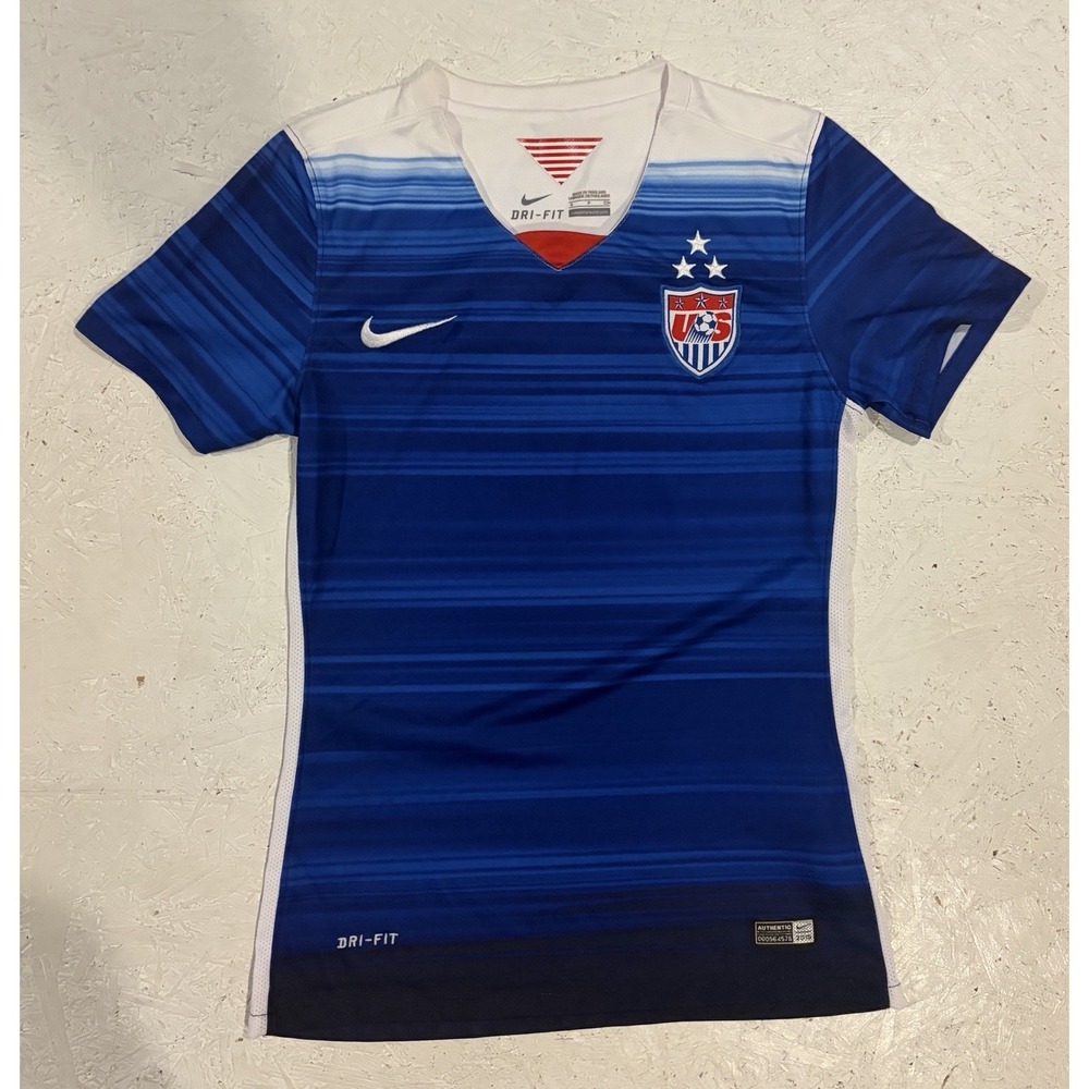 Nike USWNT 2015 USA Soccer Home Blue Jersey Womens Small World Cup